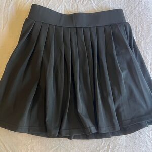 Active Black Pleated Skort